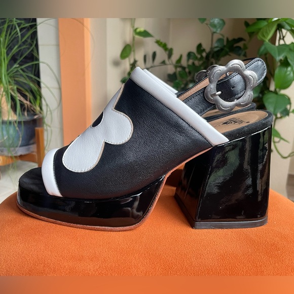 John Fluevog slingback platforms - Picture 3 of 12